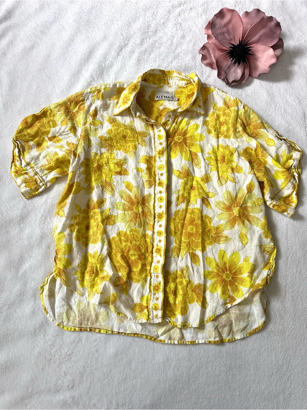 ALEMAIS Sonny Oversized Shirt US 8 - Picture 2 of 12